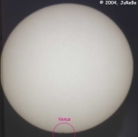 Venustransit am 08.06.2004 - 07:22 Uhr: Die Venus hat die Sonne "ber�hrt"