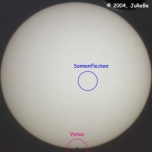 Venustransit am 08.06.2004 - 07:23 Uhr: Die Venus hat die Sonne "ber�hrt".