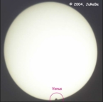 Venustransit am 08.06.2004 - 07:30 Uhr: Die Venus hat die Sonne "ber�hrt".