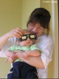 Venustransit am 08.06.2004: Selbst unsere Tochter Julia bekommt in Europa keine zweite Chance, einen Venustransit zu erleben. 